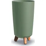 Vysoký květináč GRACIE TUBUS zemitě zelený, varianta 23,9 cm