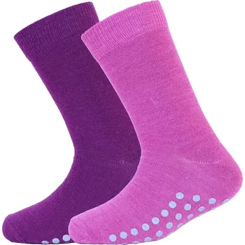 Protiskluzové merino ponožky 2 páry růžové STOMPA SAFA Velikost: 19-22