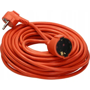 elektrický kabel Prodlužovací Kabel Virone Garden, jednoduchá zásuvka Schuko 3x1,5 mm², oranžová, 40 m