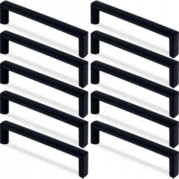 Nábytkové kování Nábytková úchytka klasická černá matná 10,3 x 1,3 x 3 cm