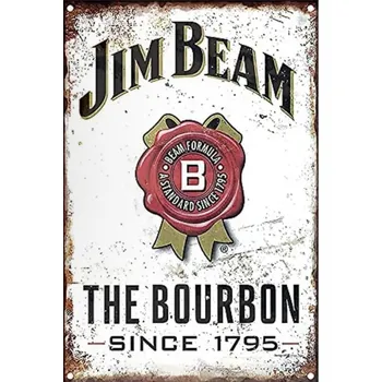 Plechová cedule Plechová cedule Jim Beam The Bourbon since 1795