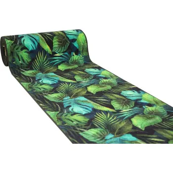 Koberec Běhoun Monstera - zelený