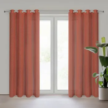 Povlečení Hotový závěs ANGELICA rudy - na průchodkách