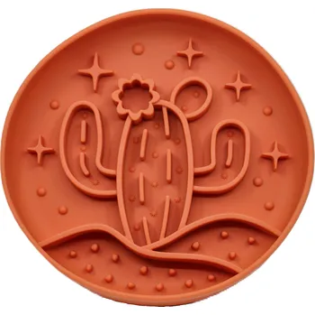 Miska pro psa Lízací miska - kaktus cihlová