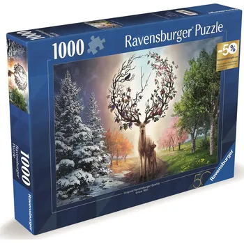 Puzzle Ravensburger 120010883 Velkolepý jelen a 4 roční období