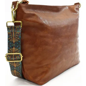 Kabelka Hnědá dámská jednoduchá crossbody kabelka Amaya