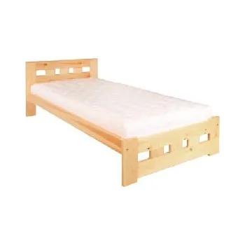 Postel Masivní dřevěná postel -jednolůžko BM145 borovice masiv 100x200 cm Barevné provedení: Olše