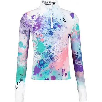 Dámská mikina Dámská sportovní mikina premium plus ALTISPORT VOJ/ALW055MI04 FIALOVÁ/ZELENÁ L