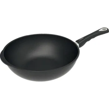 Pánev Wok AMT Gastroguss Litinová pánev wok 32 cm, vhodná na indukci