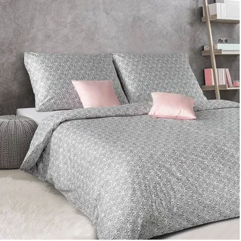 Povlečení Povlečení satén Geon Tornádo šedé 140x200, 70x90 cm