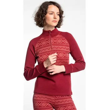 Dámské tričko Dámské merino triko s rolákem dlouhý rukáv vínové ASTRID SAFA Velikost: S