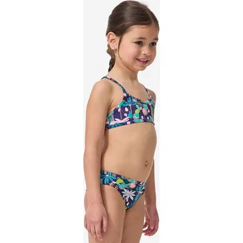 Dámské plavky DECATHLON Dívčí dvoudílné plavky na surf se zkříženými ramínky June 5-6 LET VÍCEBAREVNÁ