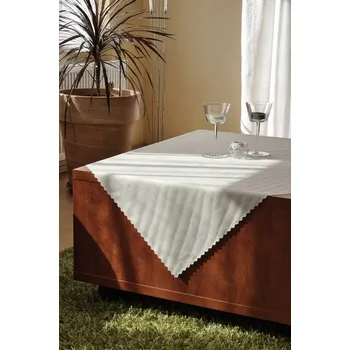 ubrus Polášek Holešov Ubrus teflon UNI bílá 100% polyester Bílá 140x220 ovál