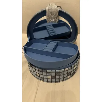 Šperkovnice Šperkovnice kostky modrá třásně