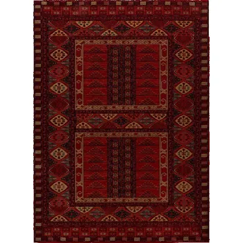 Koberec Koberec KASHQAI 4349 500 bordó, orientální / rám