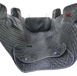 Potah do auta se stranami a suchým zipem pro psa, šedý