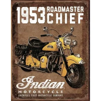 Plechová cedule Plechová cedule motorka Indian Roadmaster 1953 Chief