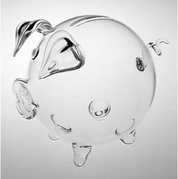 Pokladnička Pokladnička skleněné prasátko