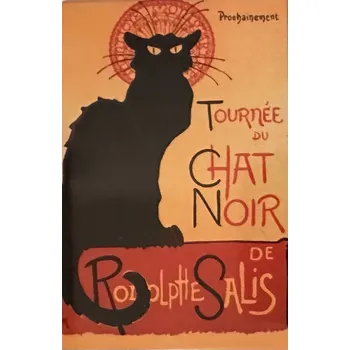 Dekorativní magnet Magnet na ledničku Le Chat noir - kočka