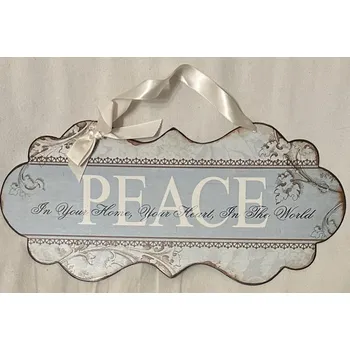 Plechová cedule Plechová cedule Peace - mír