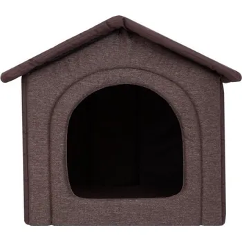 Pelíšek pro psa Bouda pro psa INARI R2 tmavě hnědá