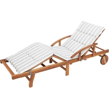 Polštář Polštář na lehátko OLIWIER popel/světlé pásy ekolen