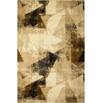Koberec Koberec Super Rose B885A trojúhelníky, hnědý / béžový / krémový