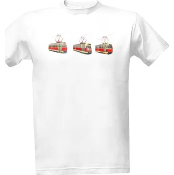 Pánské tričko Tričko s potiskem Vývoj tramvají pánské