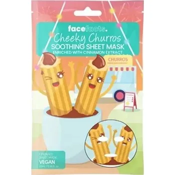 Pleťová maska FACE FACTS pleťová maska v plátýnku CHEEKY CHURROS zklidňující