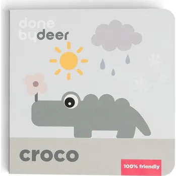 interaktivní kniha DONE BY DEER Aktivní knížka Croco Seasons - mix barev