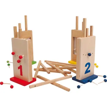 Dřevěná hračka Small Foot Dřevěná arkádová hra Ruddy Holes