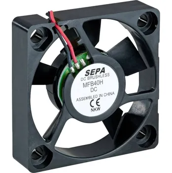Průmyslový ventilátor SEPA MFB40H12L-003 axiální ventilátor, 12 V/DC, 7.08 m³/h, (d x š x v) 40 x 40 x 10 mm, 514082104