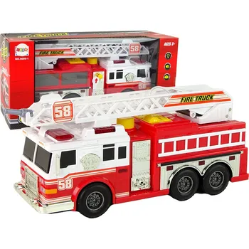 autíčko Mamido Natahovací hasičské autíčko s efekty červené