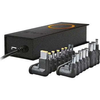 Adaptér k notebooku ZDROJ PRO NOTEBOOKY 230V/15–20V 90W | USB VÝSTUP 5V 2.1A | 16 KONCOVEK