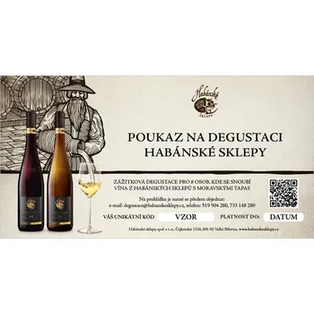 Víno Zážitková degustace Habánské Sklepy pro 8 osob - tištěná poukázka