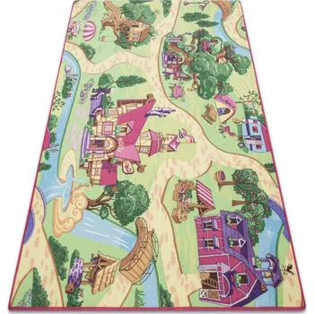 Koberec Dětský koberec REBEL ROADS Candy Town 27 protiskluzový - šedý
