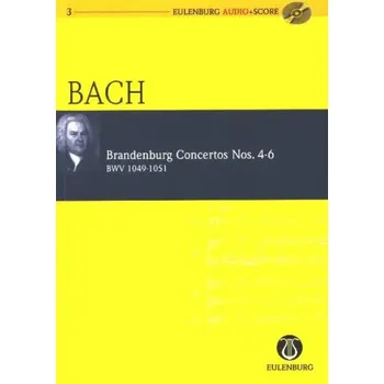 J.S. Bach: Brandenburg Concertos Nos.4-6 BVW 1049-1051 (noty, partitura)(+audio)