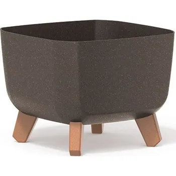 Květináč Květináč GRACIE SQUAT ECO kávový, varianta 39 cm