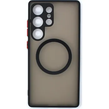 MagSafe silikonový kryt pro Samsung Galaxy S25 Ultra - Černý