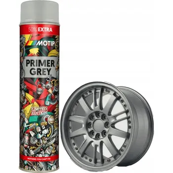 Barva ve spreji MOTIP AKRYLOVÝ ZÁKLADNÍ NÁTĚR ŠEDÝ SPREJ 600 ML PRIMER