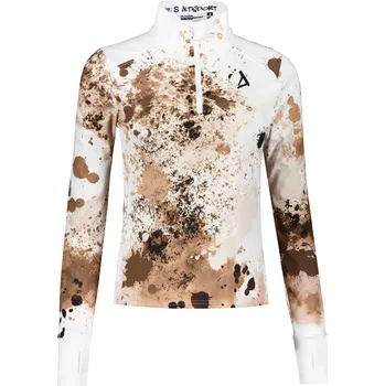 Dámská mikina Dámská sportovní mikina premium plus ALTISPORT VOJ/ALW055MI04 BÍLOHNĚDÁ XXL