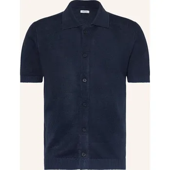 Pánská košile Paul Pánská Úpletová Košile Comfort Fit Ze Lnu, tmavě modrá, 48