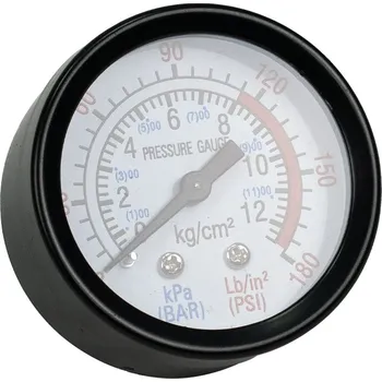 Příslušenství ke kompresoru Matabro MB-S0038, Manometr pro bezolejové kompresory 12 BAR s červeným označením