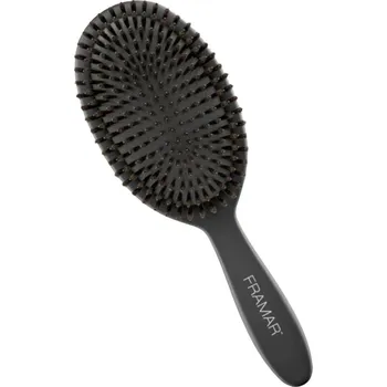 Framar Polish Brush (FB-POL-BLK) - kartáč na rozčesávání s divočími štětinami a nylonovými štětinami zakončené kuličkou