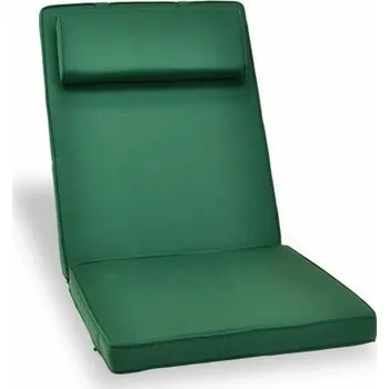 Podsedák Voděodolné polstrování na židli, pratelné s potahem na zip, tmavě zelené, 114x50 cm