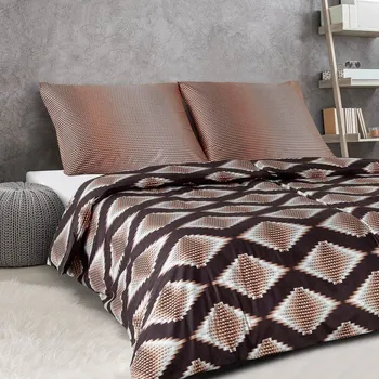 Povlečení Povlečení satén Geon Čokoláda 140x200, 70x90 cm