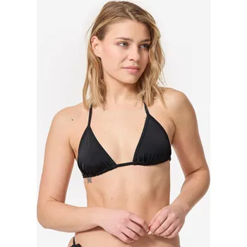 Dámské plavky DECATHLON Horní díl dámských plavek Mae s posuvnými trojúhelníky černý 46 ČERNÁ