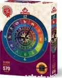 ART PUZZLE Puzzle hodiny Zvěrokruh 570 dílků (včetně rámu)