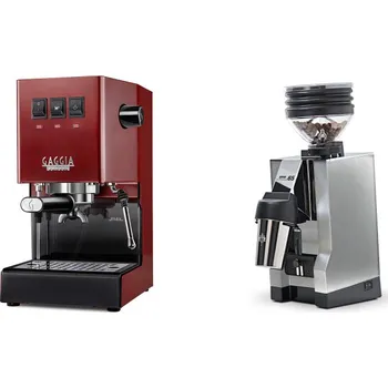 Kávovar Gaggia Classic E24 BC, red + Eureka Mignon Zero 65 All Purpose,…