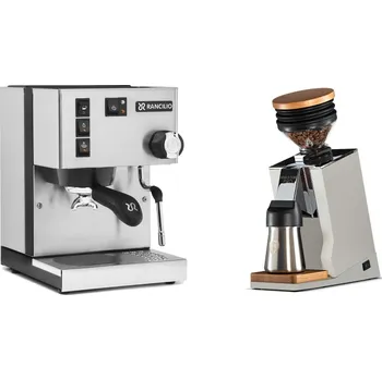 Příprava kávy Rancilio Silvia E + Eureka Mignon Single Dose PRO, White & Oak